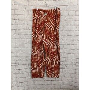 Vtg Zubaz Zebra Print Lounge Pant Maroon White‎ & Gold Mens XL Chiefs 49ers